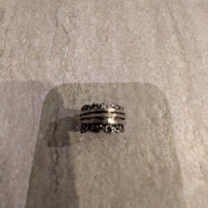 PZ Paz Creations  925 Sterling Silver Spinner Ring SZ 8
